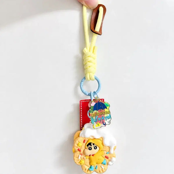 [BUNJANG] Crayon Shin-chan Raincoat Charm / 짱구는못말려 짱구우비키링