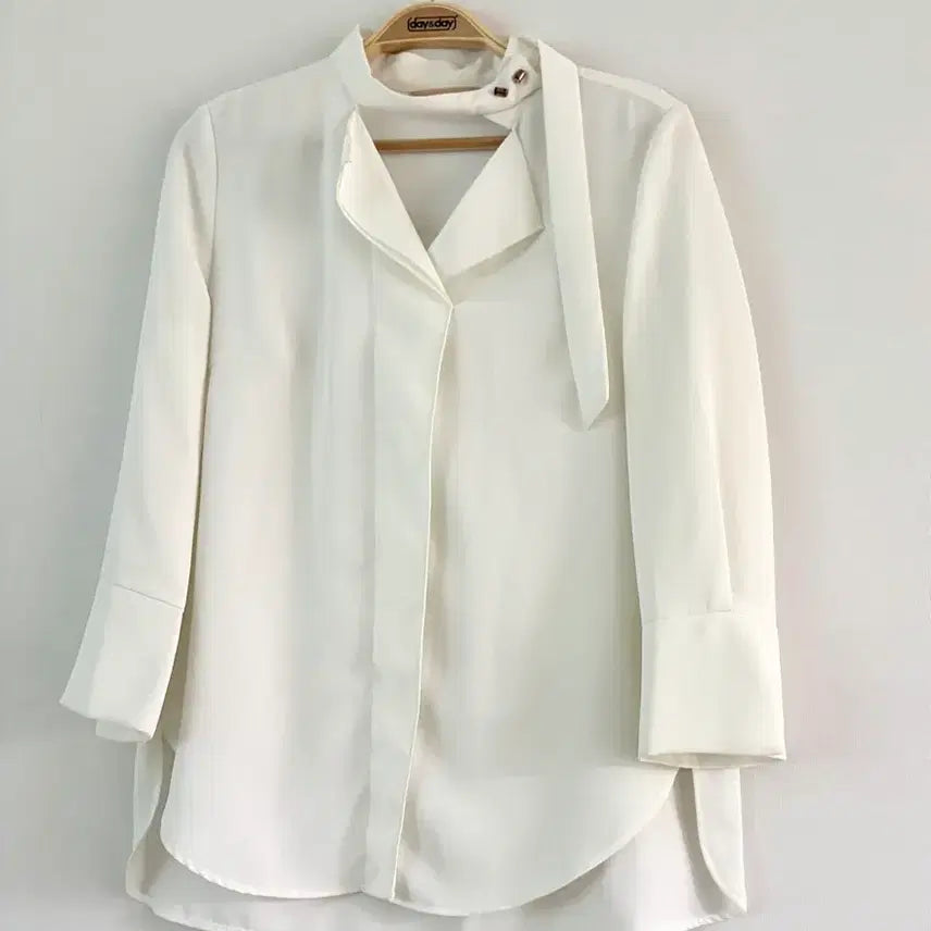 [BUNJANG] CC Collect White Tie Blouse / CC collect 화이트 타이 블라우스