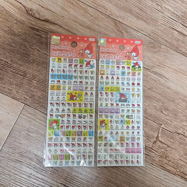 [BUNJANG] My Melody Diary Deco Sticker Bundle Set (Sealed) / (미개봉) 고전 문구 마이멜로디 다이어리 데코스티커(일괄)
