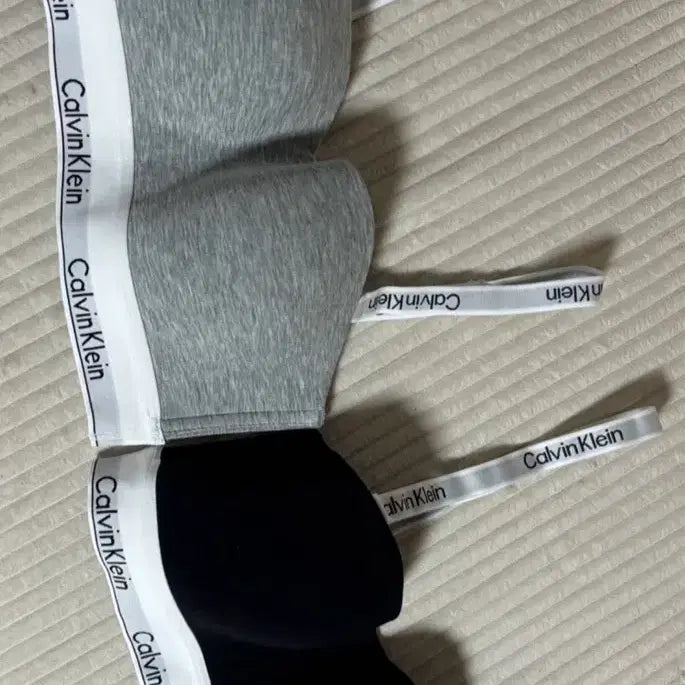 [BUNJANG] Calvin Klein Bra Top Set - Grey/Black / 새상품 캘빈클라인 브라탑 그레이/블랙 세트판매