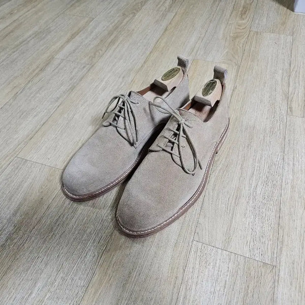 [BUNJANG] AMI Beige Suede Derby Shoes / 아미 베이지 스웨이드 더비 265