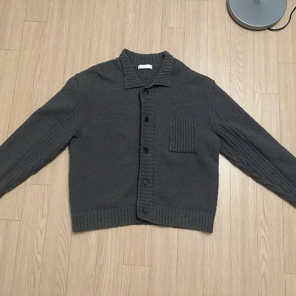 [BUNJANG] IL Cops Knit Cardigan Gray / [50] 아이엘 콥 니트 가디건 그레이