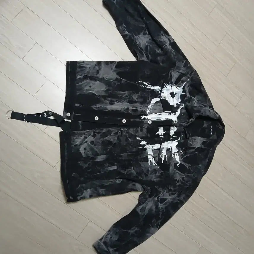 [BUNJANG] Street Denim Jacket Tie-Dye Pattern / [스트릿] 데님 자켓 타이 다이 패턴