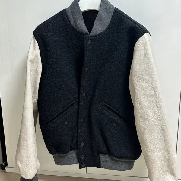 [BUNJANG] Brown Yak Varsity Jacket / 브라운야드 바시티 자켓