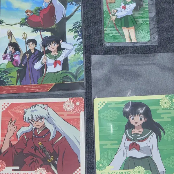 [BUNJANG] Inuyasha Pop-Up Coaster & Character Card Bundle Set / 이누야샤 팝업 코스터 특전 캐릭터카드 일괄