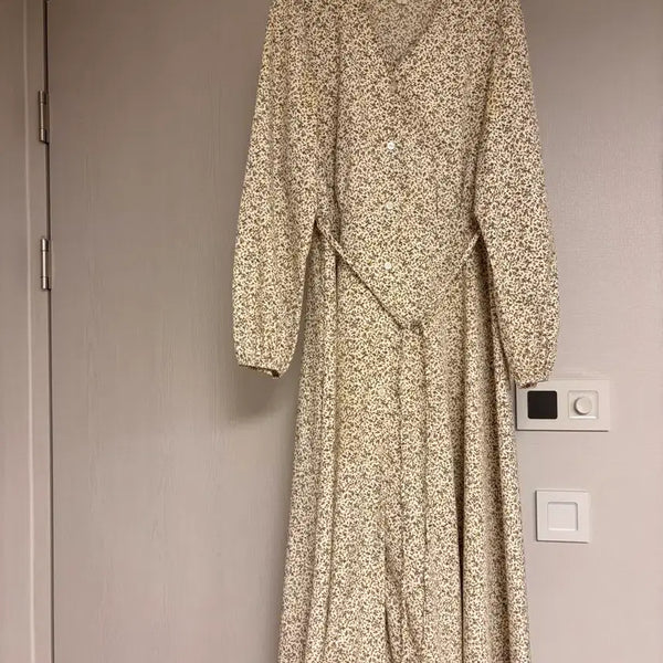 [BUNJANG] Floral Long Dress / 플라워 롱 원피스