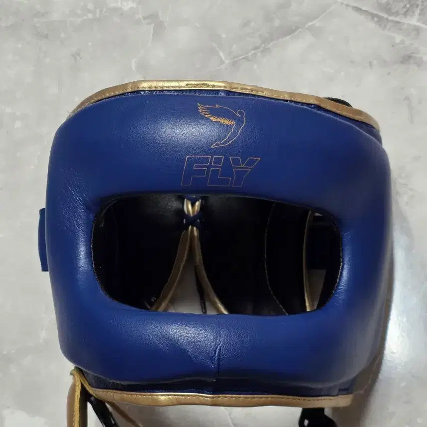 [BUNJANG] Fly Koboho Headgear M Blue/Gold / 플라이 코보호 헤드기어 M 판매합니다.