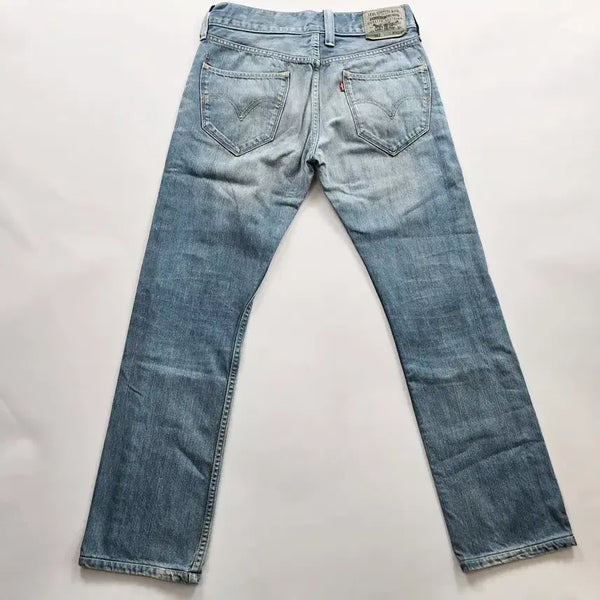 [BUNJANG] Levi's 522 Slim Straight Washed Denim Jeans Size 32 / 리바이스 522 청바지 연청 워싱 데님팬츠 사이즈32 R7386