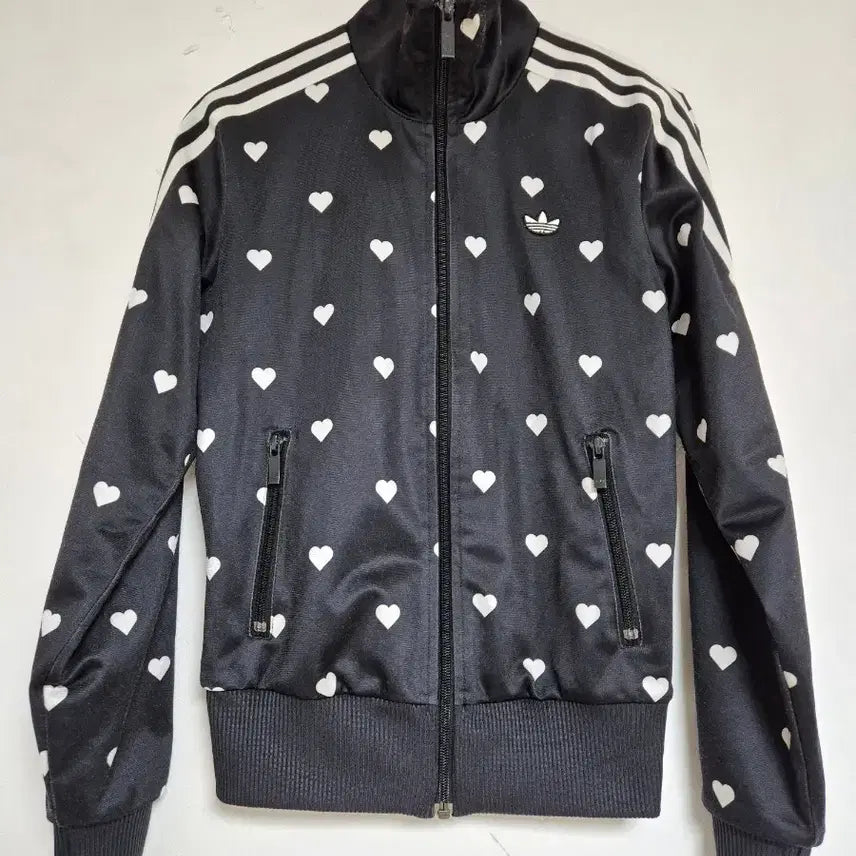 [BUNJANG] Adidas Heart Pattern Track Top Jersey / 아디다스 하트 패턴 트랙탑 져지