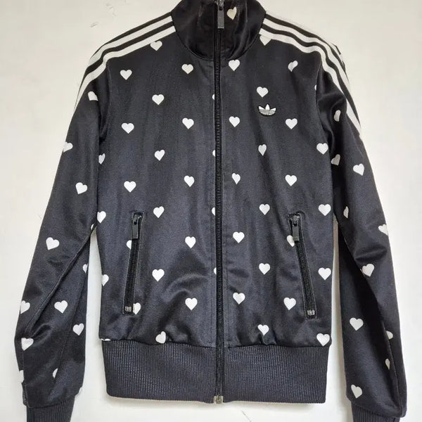 [BUNJANG] Adidas Heart Pattern Track Top Jersey / 아디다스 하트 패턴 트랙탑 져지