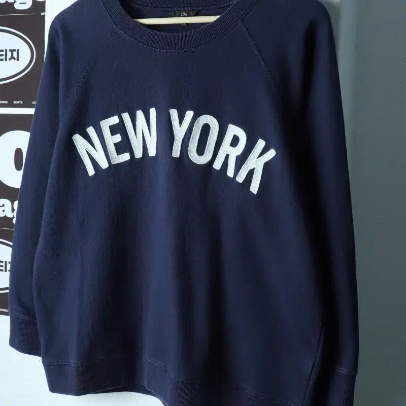 [BUNJANG] J.Crew Raglan Sweatshirt Navy / W(L) 제이크루 맨투맨 티셔츠 뉴욕 나그랑 네이비-H38781