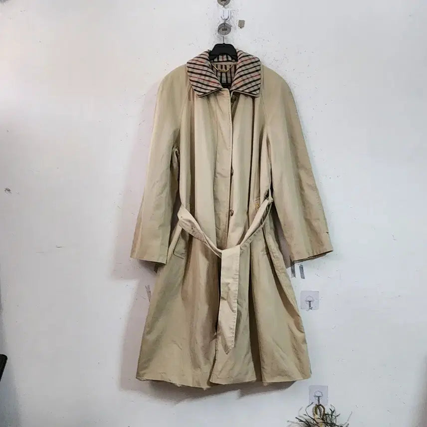 [BUNJANG] Daks Beige Cotton Trench Coat / 닥스코트 베이지색