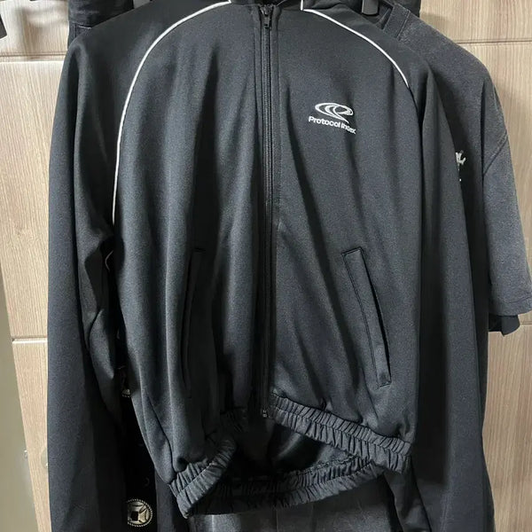 [BUNJANG] Protocol Index Athleisure Zip Hoodie Jersey Black / [3]프로토콜인덱스 애슬레져 집 후드 저지 블랙