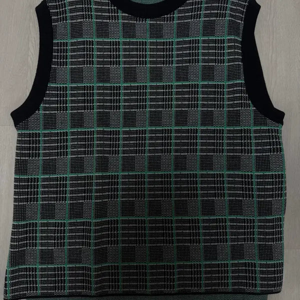 [BUNJANG] Insilence Check Wool Vest / [새제품]인사일런스 체크 울 베스트 조끼