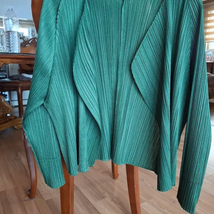 [BUNJANG] Pleats Please Green Cardigan / 플리츠  플리즈 그린 가디건 3
