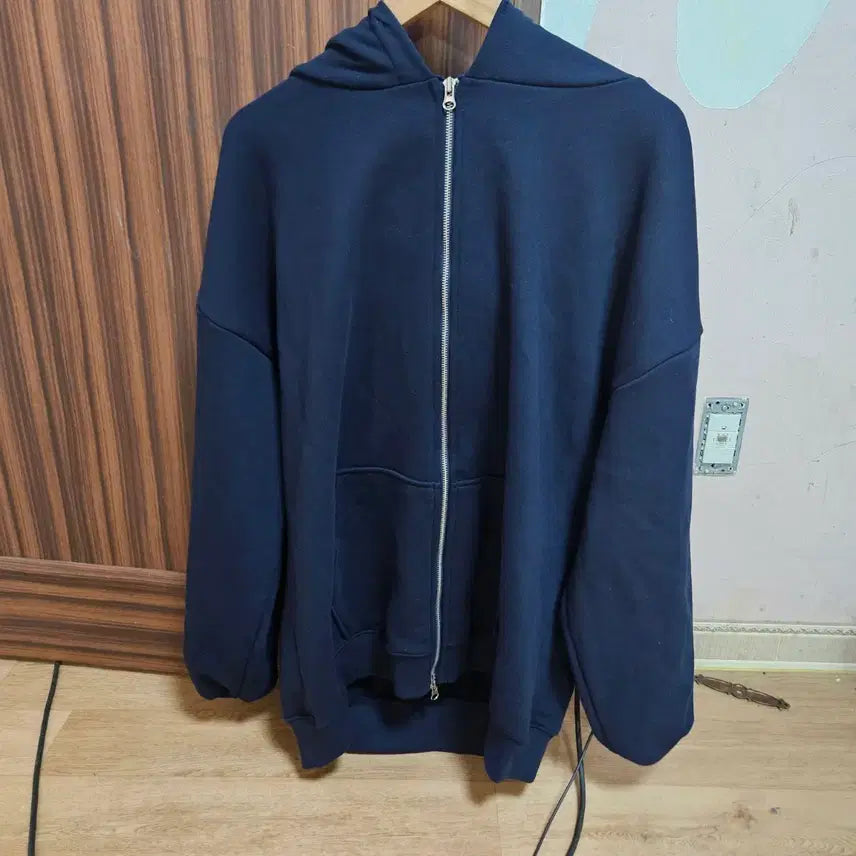 [BUNJANG] Navy Hoodie Zip-Up / 네이비색 후드집업
