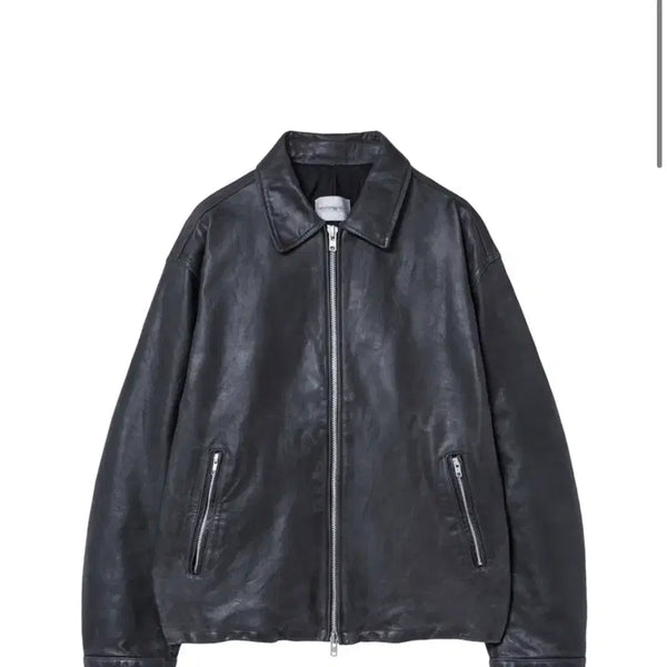 [BUNJANG] Hatchingroom Leather Blouson Jacket / Hatchingroom 레더 블루종