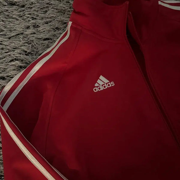 [BUNJANG] Adidas Red Track Jacket / 아디다스 빨강 져지