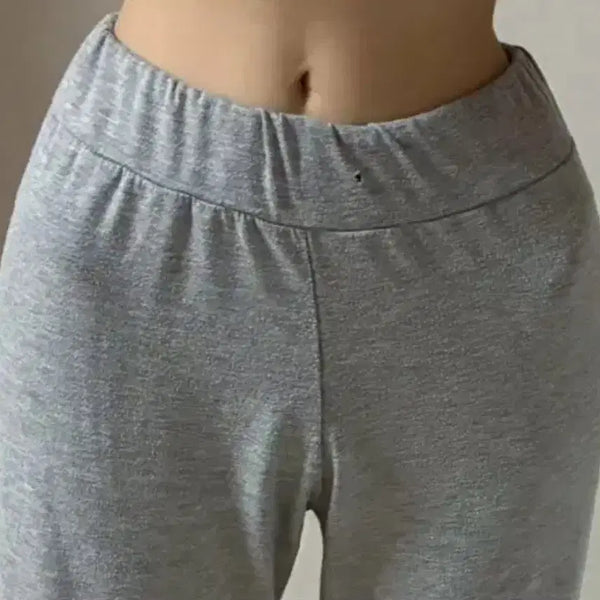[BUNJANG] Gray Wide Training Pants / (실착)회색 와이드 트레이닝 팬츠
