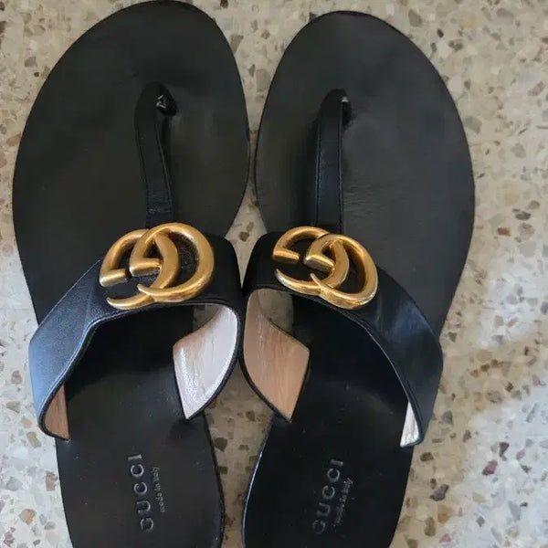 [BUNJANG] Gucci Marmont Embellished Slides / 구찌 마몬트장식 조리