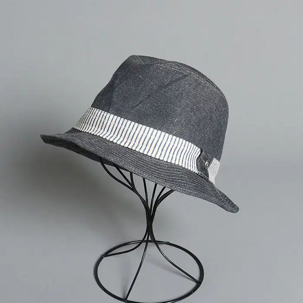 [BUNJANG] EVISU Cotton Linen Blend Fedora / EVISU Co/Lin Fedora