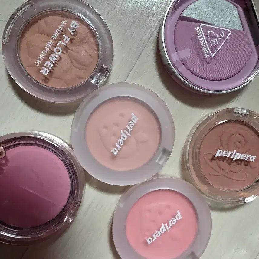 [BUNJANG] Peripera, 3CE, Espoir, Nature Republic Blush Bundle Set / 볼터치 페리페라.3컨셉.에스쁘아 새상품 박스없음 일괄 4만원