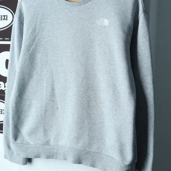 [BUNJANG] The North Face Sweatshirt Gray / W(S) 노스페이스 맨투맨 티셔츠 작은오염 스웻 그레이-H38878