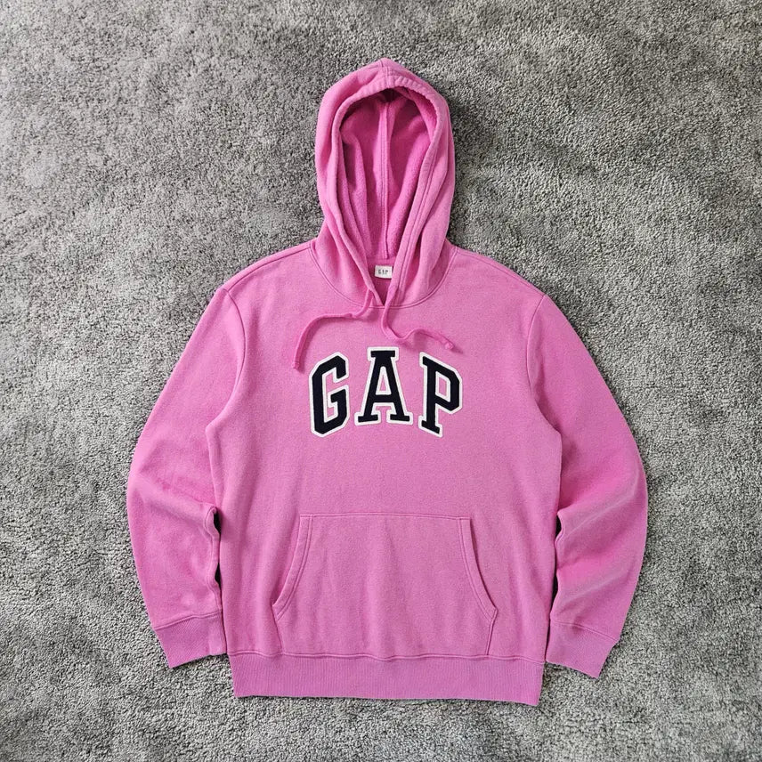 [BUNJANG] GAP Pink Logo Pullover Hoodie / GAP 긴팔 후드티