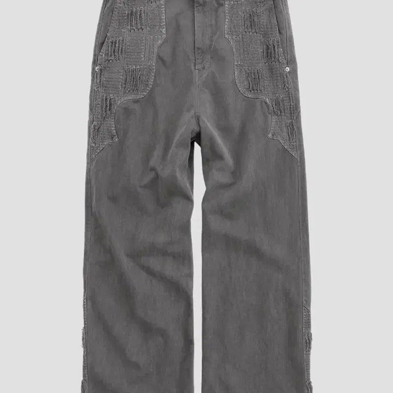 [BUNJANG] Politeru 1011boro Pants Grey / (4) 폴리테루 1011보로팬츠 그레이