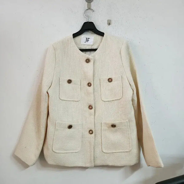 [BUNJANG] JF Tweed Jacket Ivory / JF 트위드 자켓 아이보리.