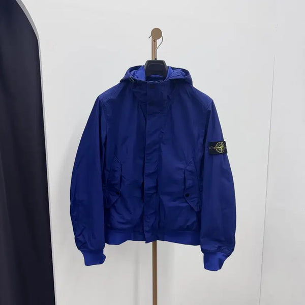 [BUNJANG] Stone Island Patch Microlab Hooded Jacket Windbreaker / [M] 스톤아일랜드 와펜 패치 마이크로랩스 후드 자켓 바람막이