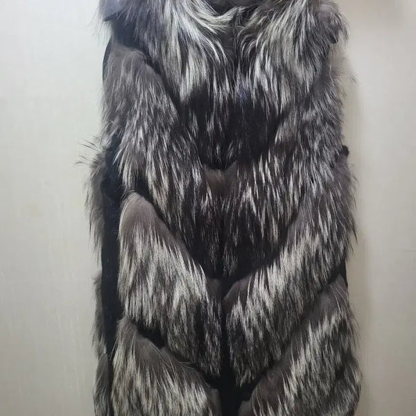 [BUNJANG] Saga Fox Fur Vest / 사가폭스 퍼 베스트