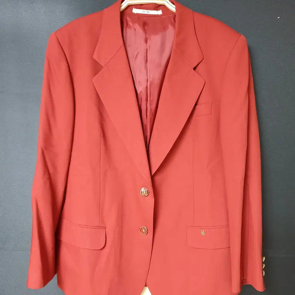 [BUNJANG] Daks 77 Burgundy Spring/Autumn Blazer / 진짜만원 닥스 춘추 정장자켓 77 버건디