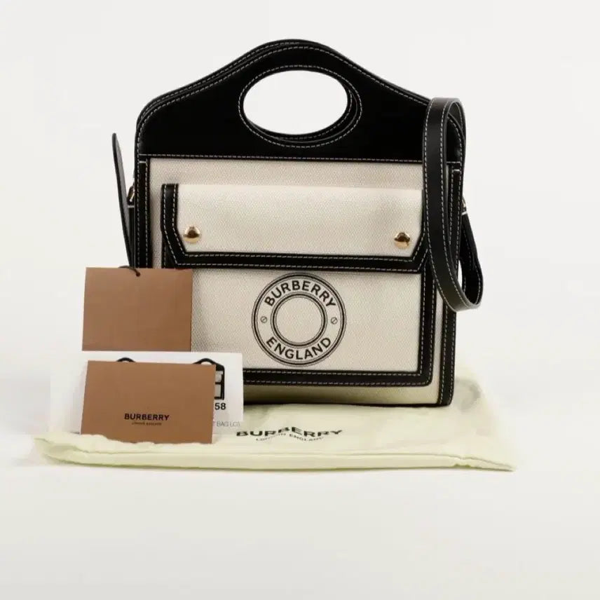 [BUNJANG] Burberry Canvas Tote Bag Black / 버버리 캔버스 토트백 블랙