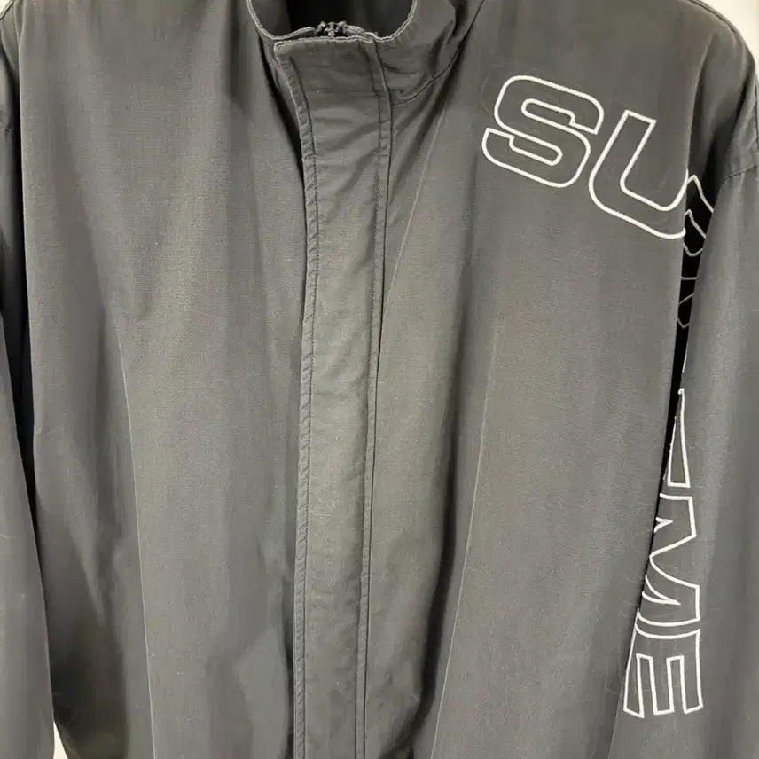 [BUNJANG] Supreme Spellout Embroidered Ripstop Track Jacket 25FW Size L / 슈프림 스펠아웃 자수 립스탑 트랙 자켓 25FW L사이즈