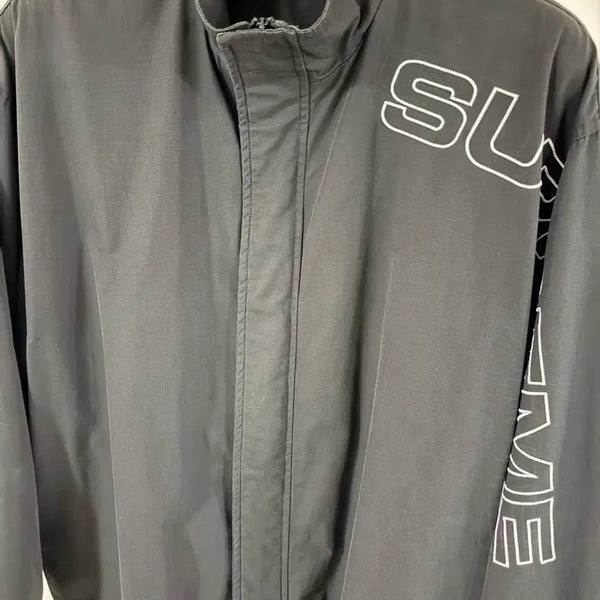 [BUNJANG] Supreme Spellout Embroidered Ripstop Track Jacket 25FW Size L / 슈프림 스펠아웃 자수 립스탑 트랙 자켓 25FW L사이즈