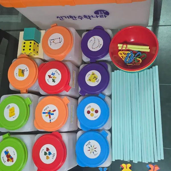 [BUNJANG] Amazing Math Land Board Game Set / 신기한 수학나라 보드게임 세트