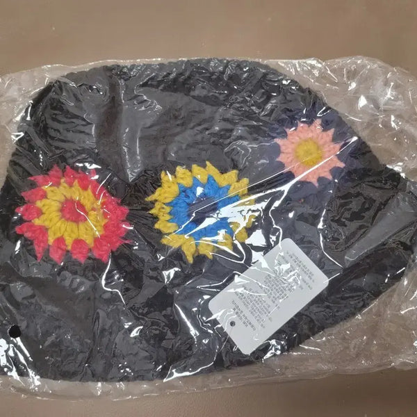 [BUNJANG] Handmade Flower Pattern Bucket Hat / 핸드 메이드 모자