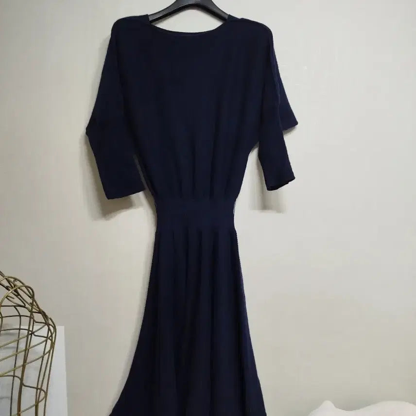 [BUNJANG] SYSTEM Navy Knit Dress / 시스템 네이비 니트 원피스