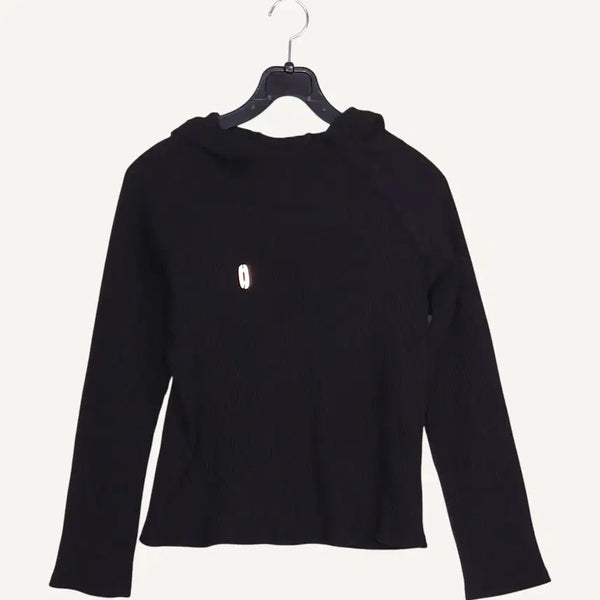 [BUNJANG] HALOMINIUM Black Hooded Knit S / [가격인하]  할로미늄 HALOMINIUM 검정 후드 니트 S_A1041