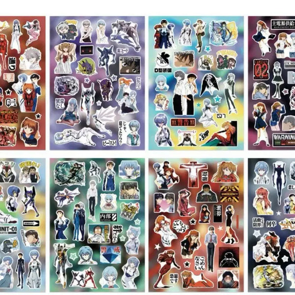 [BUNJANG] Evangelion Sticker Set (8 Types) / 에반게리온 스티커 8종