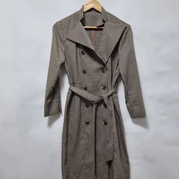[BUNJANG] Love Paris Check Trench Coat / 러브파리스 체크 트렌치코트 85