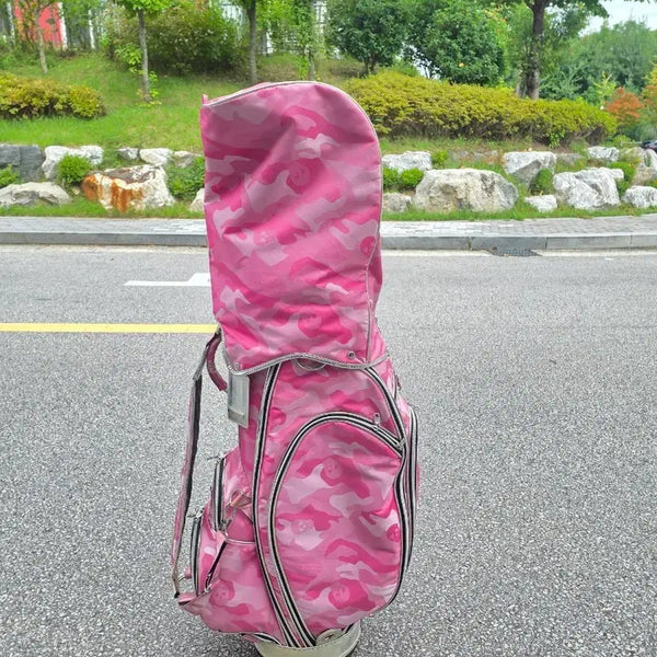 [BUNJANG] Mark &ロナ Pink Camo Golf Caddy Bag / 마크앤로나 핑크카모 골프 캐디백