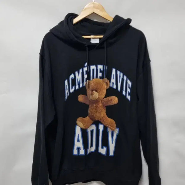 [BUNJANG] Acmedraw Bear Hoodie Black / 아크메드라비 베어 후드티 블랙 2