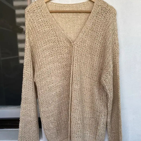 [BUNJANG] Sheer Mesh Knit Cardigan / 여리 시스루 그물 니트 가디건(새상품)