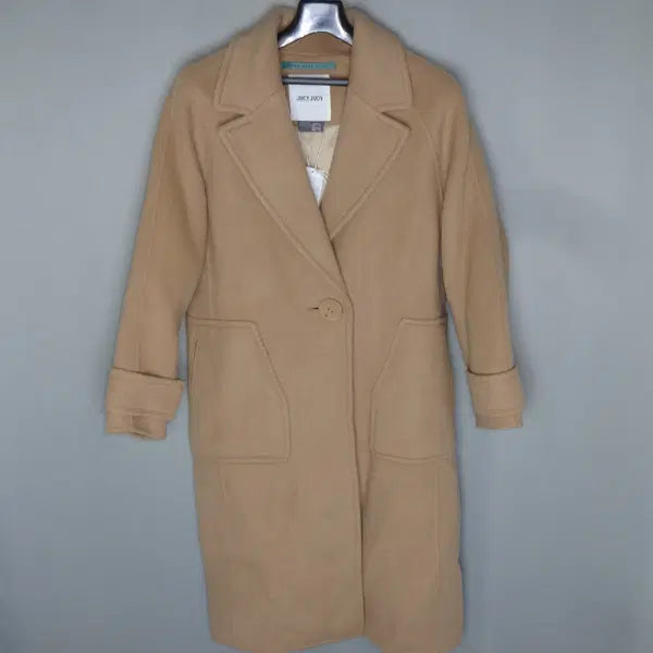 [BUNJANG] Juicy Judy Handmade Wool Long Coat Jacket / 쥬시쥬디(미사용새제품)/여성85-90/핸드메이드모직롱코트자켓/5219/달순구제185