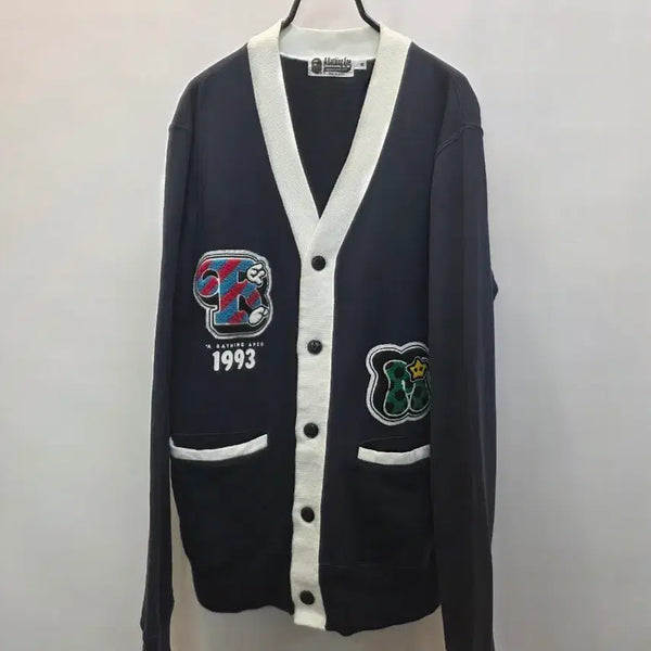 [BUNJANG] BAPE Navy Cardigan / 베이프 가디건 네이비
