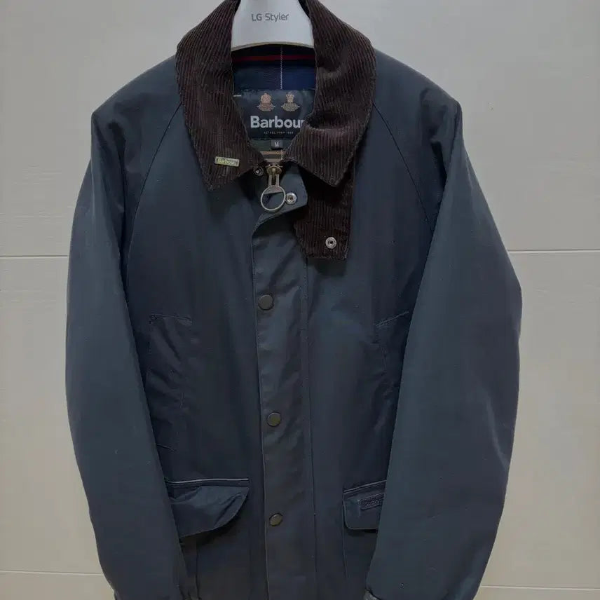 [BUNJANG] Barbour Wax Jacket Men's Navy M (100) / 바버 왁스 자켓 남성 겨울용 네이비 M(100)