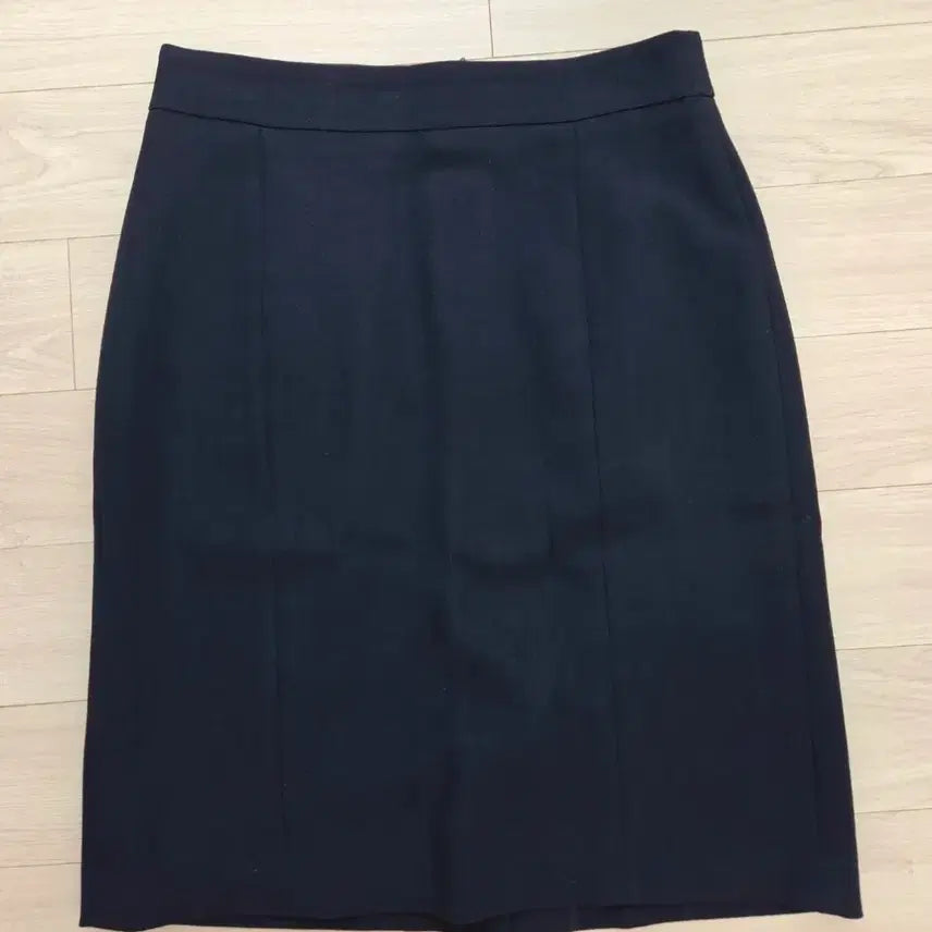 [BUNJANG] Navy H-Line Midi Skirt / 네이비 H라인 미디 스커트