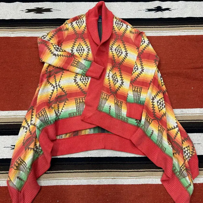 [BUNJANG] Polo Ralph Lauren Native Pattern Open Cardigan / 폴로랄프로렌 네이티브 패턴 오픈 가디건